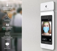 Control de acceso y asistencia anviz an-facedeep5irt - blanco