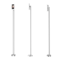 Pedestal de piso anviz an-station mount - plata, aluminio