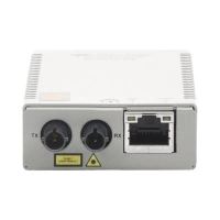 Convertidor de medios allied telesis fast ethernet a fibra óptica - conector st, multimodo (mmf), distancia hasta 2 km. at-mmc200/st-960.