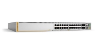 Switch allied telesis poe+ stackeable capa 3 - 20 puertos 10/100/1000 mbps + 4 x 100m/1g/2.5/5g-t + 4 puertos sfp+ 10 g, hasta 740 w. at-x530-28gpxm-10