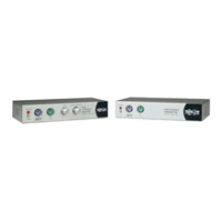Kit de extensión kvm tripp-lite cat5e kvm console extender kit - plata