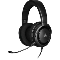 Auriculares corsair ca-9011195-na - espuma viscoelastica, almohadillas ajustables, ideal para pc, ps4, xbox one