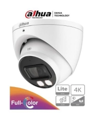 Hac-hdw1809t-a-led camara domo eyeball 4k fullcolor - lente de 2.8 mm/106 grados/ microfono/ 40 metros/ imagen color 24/7/ super adapt/ wdr de 120db