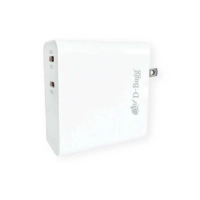 Carg pared dbugg tipo c 65w  db-pd64 cargador de pared / con conectores duales de carga ultra rápida / trabaja con potencia de 65 w. Carg pared dbugg tipo c 65w  db-pd64 cargador de pared / con conectores duales de carga ultra rápida / trabaja con potencia de 65 w.
