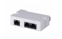 Extensor poe   poe plus pasivo - 2 puertos fast ethernet, conexión en cascada hasta 300 mts