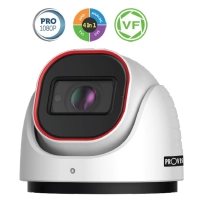 Cámara domo pro marca provision (di-320a-vf) - cámara domo ahd 2mp compatible cvi/tvi, cvbs, lente vf  2.8-12 (88°-33°) mm