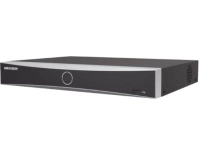 Nvr hikvision 12 megapixel (4k) / 16 canales ip / acusense (evita falsas alarmas) / reconocimiento facial / 1 bahia de disco duro / hdmi en 4k / sin puertos poe+