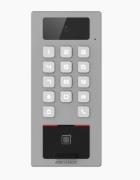 Lector biometrico con teclado para exterior antivandálico con función de videoportero multiapartamento / huella - tarjeta, código qr, pin o app hikconnect Lector biometrico con teclado para exterior antivandálico con función de videoportero multiapartamento / huella - tarjeta, código qr, pin o app hikconnect