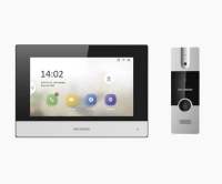 Kit de videoportero analógico / ip a 4 hilos con función de llamada a app hik-connect / monitor se conecta a internet por cable o wifi y por 4 hilos al fre Kit de videoportero analógico / ip a 4 hilos con función de llamada a app hik-connect / monitor se conecta a internet por cable o wifi y por 4 hilos al fre