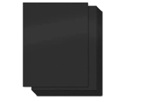 Cartulina  euromac ei0042 - 10 pliegos, negro, 50 cm x 65 cm