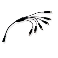 Distribuidor pulpo 1 a 6 canales enson ens-dc16 - negro