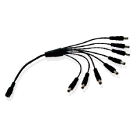 Distribuidor pulpo 1 a 8 canales enson ens-dc18 - negro