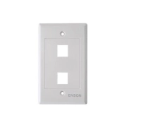 Placa de pared universal 2 puertos sin jack enson ens-fp62 - blanco