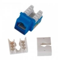Conector jack rj45 cat6 90 grados enson ens-jc6bl - rj-45, azul, cat6