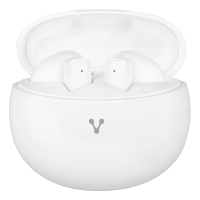 Audifonos vorago esb-310 bluetooth 5.4 24 hrs de reproducción - controles táctiles, función manos libres y conexión para carga usb tipo c color blanco