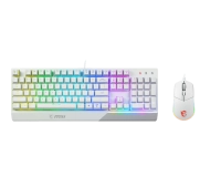 Combo teclado y mouse msi vigor gk30 combo white us
