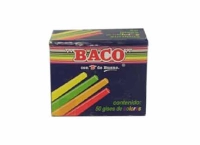 Gis de color surtido baco gs006 con 50 piezas