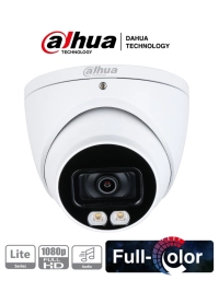 Camara domo full color de 2 mp/ 1080p/ lente de 3.6 mm/ microfono integrado/ metalica/ leds 40 metros/ wdr real de 130 db/ ip67/ starlight/ fullcolor