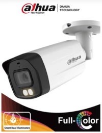 Camara bullet de 5 mp/ iluminador dual inteligente + full color/ lente de 2.8 mm/ microfono/ 40 mts de iluminación ir y visible/wdr/metálica/ip67/
