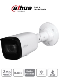 Dahua ipc-hfw1230t1n-zs -camara ip bullet de 2 megapixeles/ lente motorizado de 2.8 a 12mm/ h.265+/ ir de 50 mts/ ip67/ poe/ ranura para microsd/ dwdr