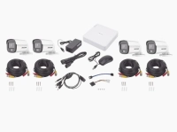 Kit turbohd 1080p / dvr 4 canales / 4 cámaras bala colorvu / fuente de poder / accesorios de instalación