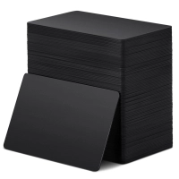 Tarjeta pvc negro paq/500 idm-pvcb30m