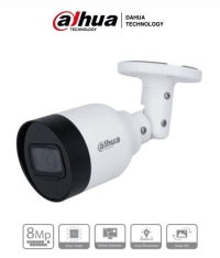 Camara ip bala 8mp/4k - lente de 2.8 mm, 105 grados de apertura, micrófono integrado, h.265, ir de 30 metros, ip67, poe, dwdr