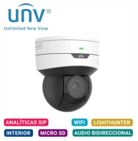Cámara ip ptz interior ultra265 unv (ipc6412lr-x5upw-vg) / 2mp 5x de zoom
