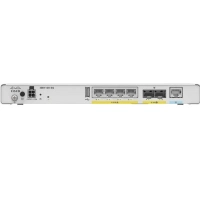 Router isr1100 series con 4 puertos wan/lan ge y 2 puertos sfp (para habilitarlos con fibra óptica o cobre)