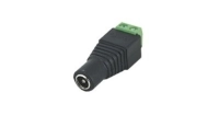 Adaptador hembra tipo jack de 3.5 mm polarizado de 12 vcc