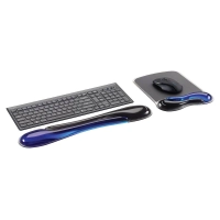 Kit reposamuñecas dúo gel teclado y ratón - azul k52920ww kensington