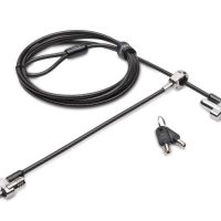 Candado de llave kensington k67995ww para laptops n17 - 1.8 metros, negro