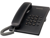 Teléfono analógico panasonic kx-ts500meb - analógica, escritorio/pared, negro Teléfono analógico panasonic kx-ts500meb - analógica, escritorio/pared, negro