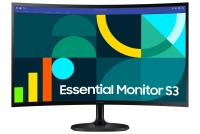 Monitor led samsung 27 pulgadas full hd 1920x1080 curvo, s27d360, va, 4ms, 100 hz, hdmi, vga, 1800r