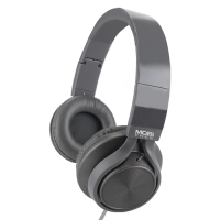 Audífonos mobifree mb-02012 - diadema, gris, alámbrico