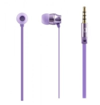 Audífonos in ear mobifree metalic - morado, alámbrico, 1.2 m