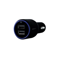 Cargador mobifree cargador de coche 2 puertos usb - negro, auto, corriente alterna, usb, 2