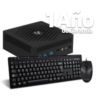 Computadora vorago minibay s - intel celeron, 8 gb, 256gb, m.2 incluye kit de teclado y mouse