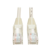 Cable ethernet (utp) tripp-lite n001-003-wh - moldeado snagless cat5e 350 mhz (rj45 m/m), poe - blanco, 1.52 m 3 pies
