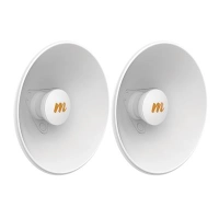 Par de antenas modulares dual slant mimosa - 4.9-6.4 ghz, dimensiones (27cm), apertura 45°, ganancia de 20 dbi, diseñadas para radio c5x. n5-x20-2pack