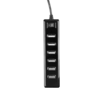 Hub naceb technology na-120 - usb 2.0, 7 puertos, 480 mbit/s