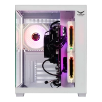 Naceb gabinete gamer c/ventana m-atx blanco 3 ventiladores rgb na-0636b