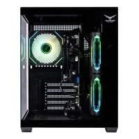 Naceb gabinete gamer c/ventana m-atx negro 3 ventiladores rgb na-0636n