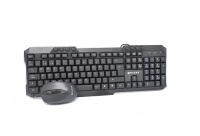 Kit teclado y mouse naceb technology na-618 - estándar, negro