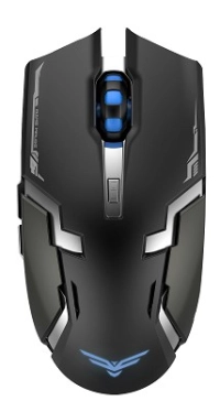 Mouse gaming naceb technology na-631 - rf inalámbrico, negro
