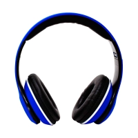 Audifonos over-ear bluetooth nbh-01 sonido hi-fi 3.5mm  radio fm micro sd 3.5mml manos libres rubberized azul