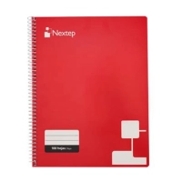 Cuaderno nextep ne-007r a rayas tamaño profesional con 100 hojas de resorte