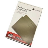 Folder colgante económico nextep ne-014o color verde con 25 piezas tamaño oficio