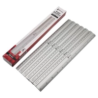 Regla metálica nextep ne-023 con 6 piezas tamaño 30 cm