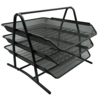 Charola organizadora ne-162 nixte material malla metálica 3 niveles tipo oficio